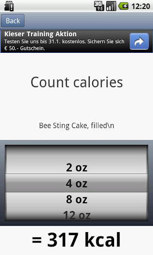 Calory Calculator free截图3