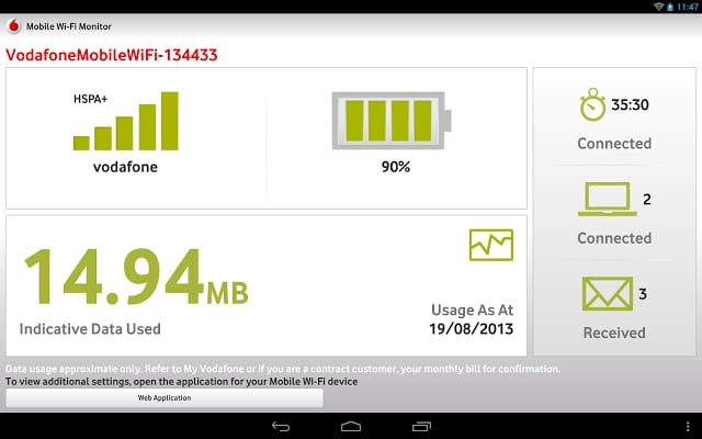 Vodafone Mobile Wi-Fi Monitor截图4