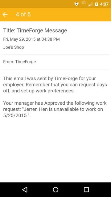 TimeForge Employee截图6