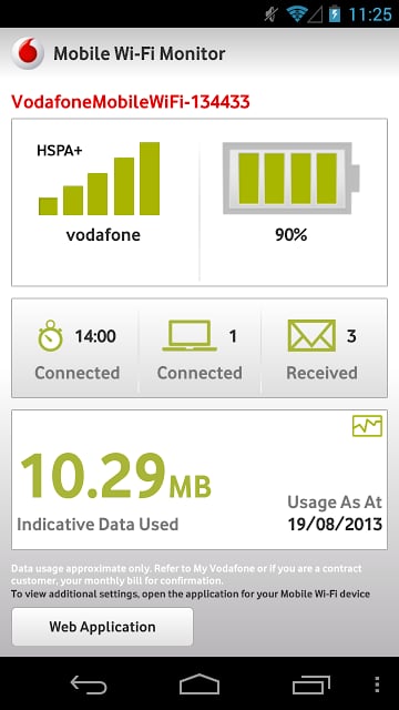 Vodafone Mobile Wi-Fi Monitor截图9