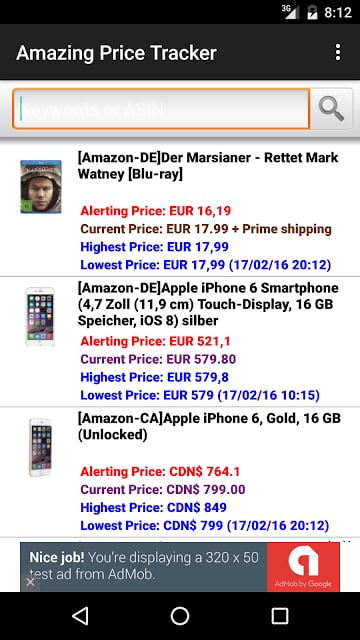 Amazing Price Tracker Platinum截图3