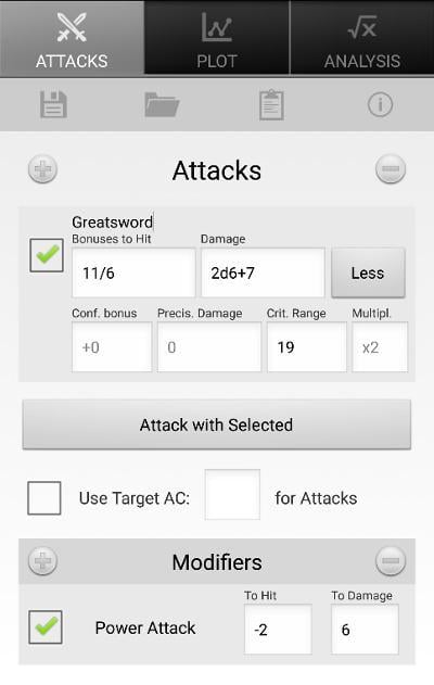 d20 Attack Calc Lite截图5