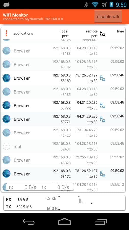 Wifi监控:WiFi Monitor Free截图3