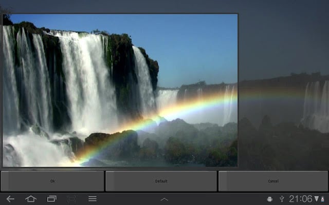 Waterfall &amp; Rainbow Wallpaper截图1