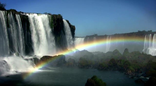 Waterfall &amp; Rainbow Wallpaper截图4