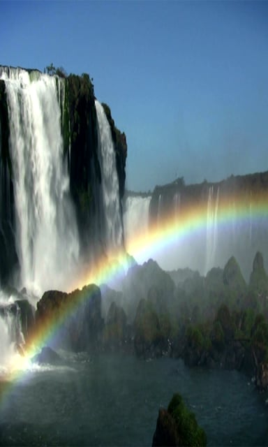 Waterfall &amp; Rainbow Wallpaper截图3