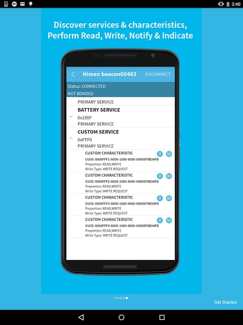 BLE Scanner: Read,Write,Notify截图4