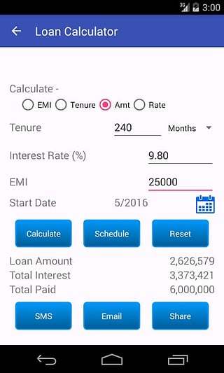 Loan EMI Calculator截图5