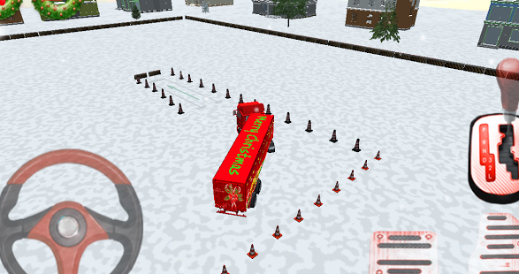 3D圣诞卡车停车场  Christmas Truck Parking截图7