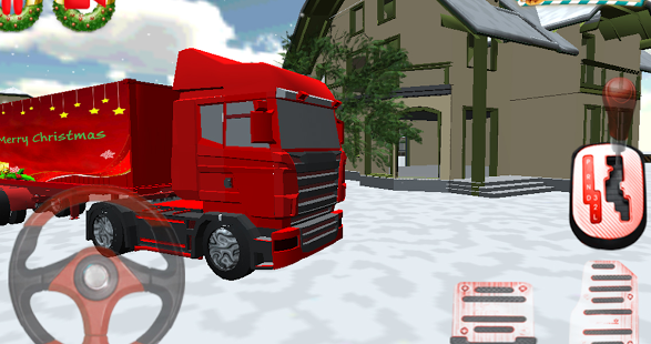 3D圣诞卡车停车场  Christmas Truck Parking截图4