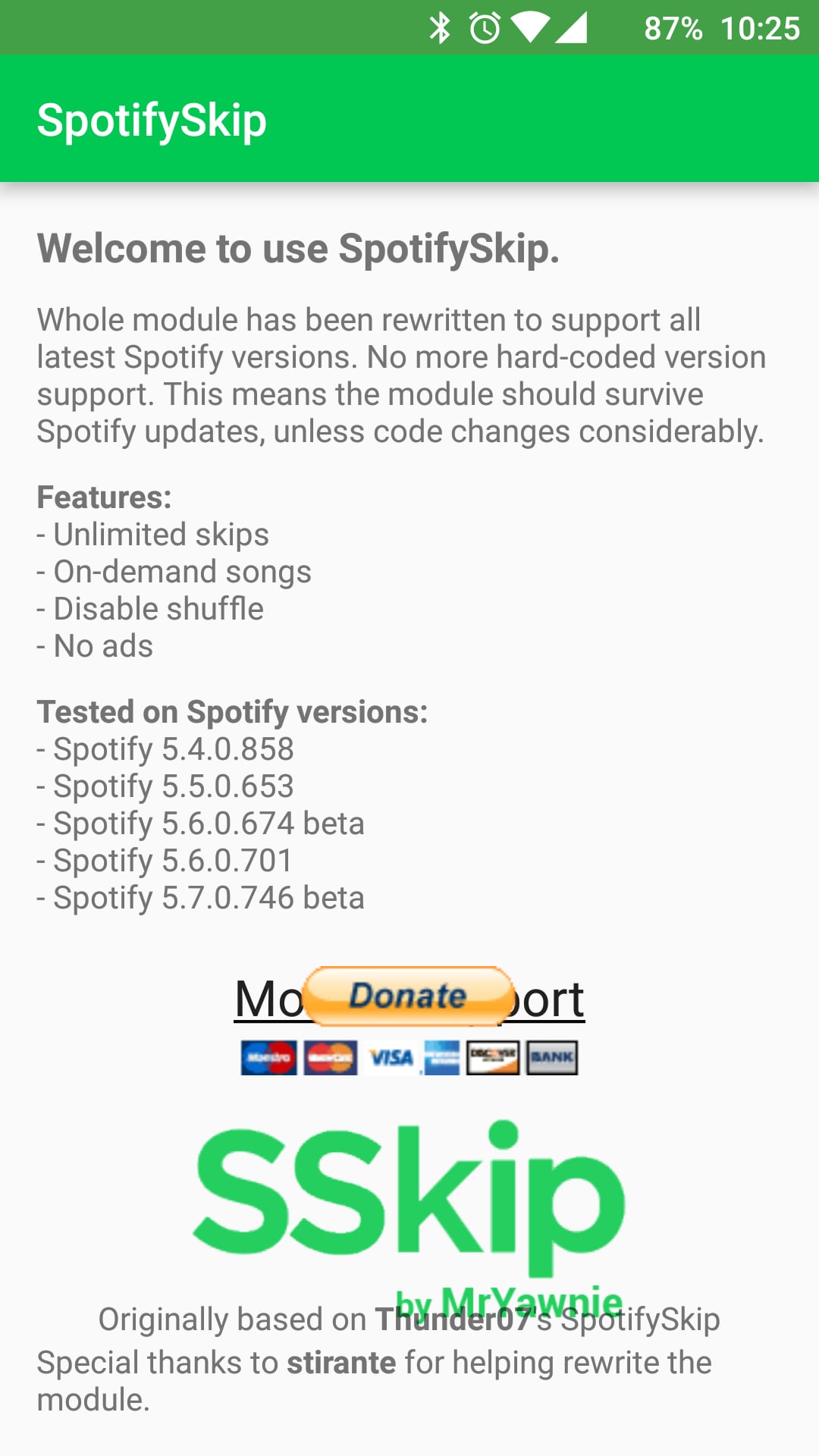 SpotifySkip模块截图1