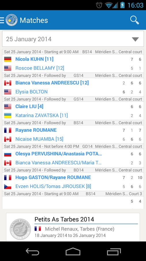 欧洲少年网球巡回赛截图2