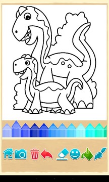 恐龙着色 Dinosaur coloring截图