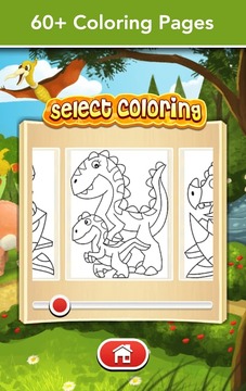 恐龙着色 Dinosaur coloring截图