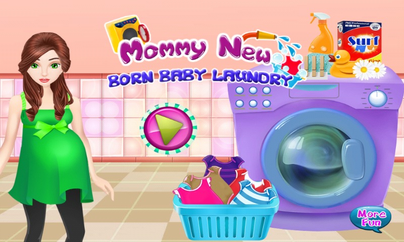 新生儿洗衣女孩游戏截图2