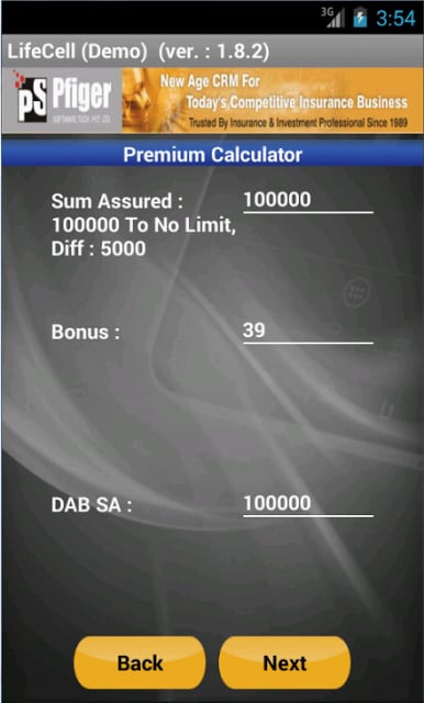 LifeCell Premium Calculator截图8