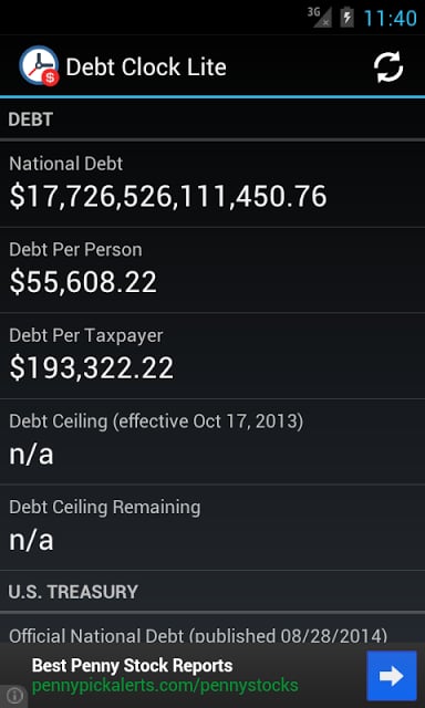 Debt Clock Lite截图3