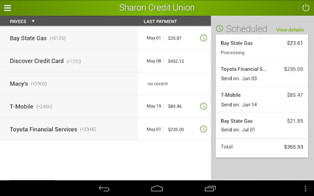 Sharon Credit Union Mobile截图8