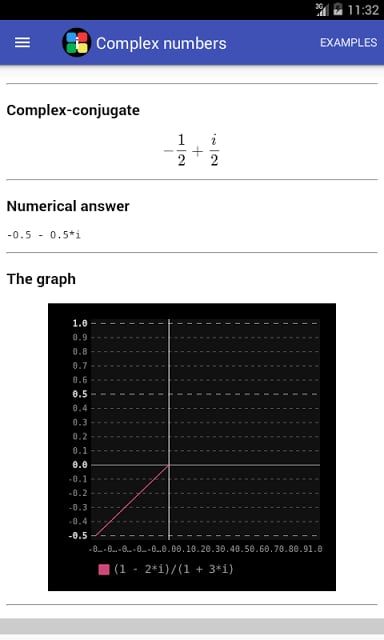 Complex numbers calculator截图3