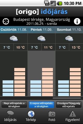 Origo Időj&aacute;r&aacute;s截图2