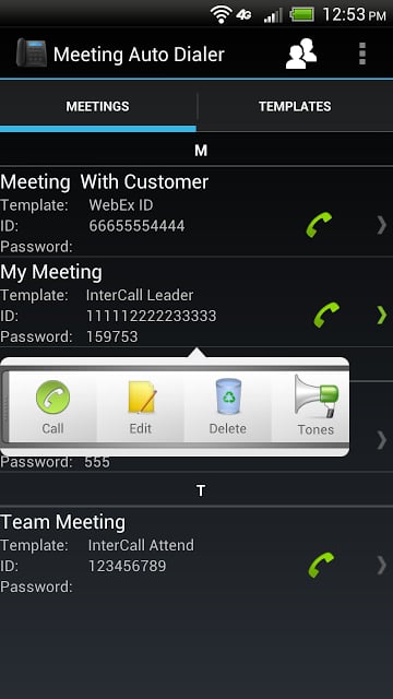 Meeting Auto Dialer截图2