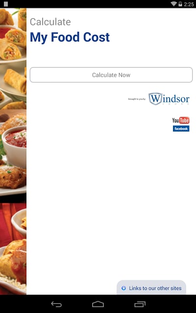 Windsor Food Cost Calcul...截图2