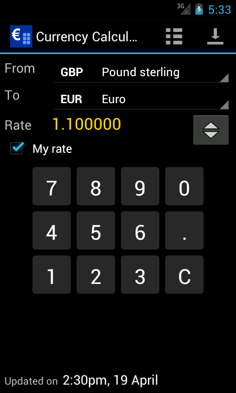 Currency Calculator截图2