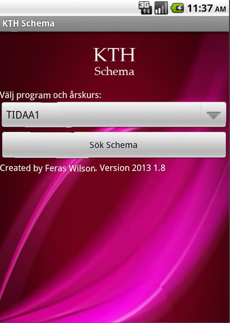 KTH Schema截图1