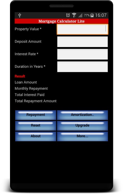 Mortgage Calculator Lite截图1