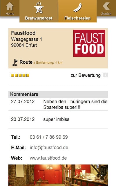 Bratwurst-App f&uuml;r Th&uuml;ringen截图2