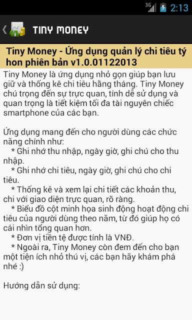 Tiny Money - Kế hoạch thu chi截图3