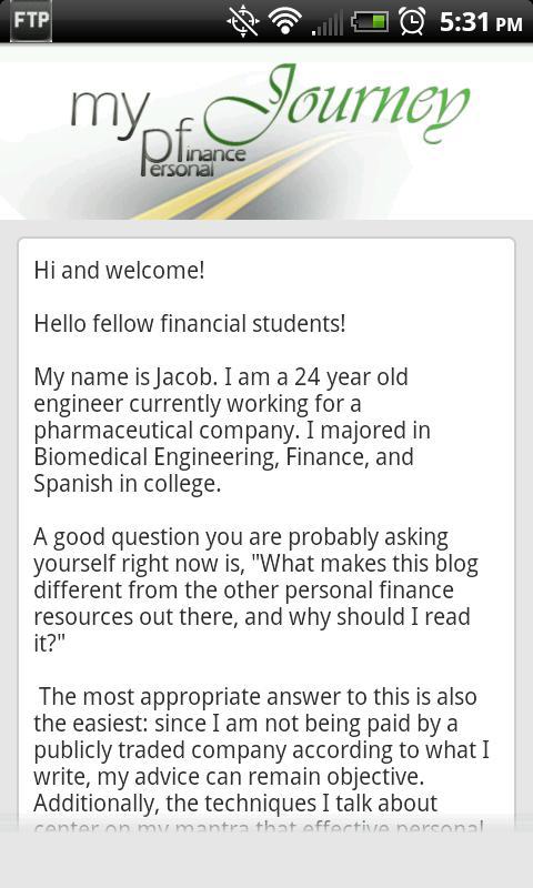 My Personal Finance Journey截图3