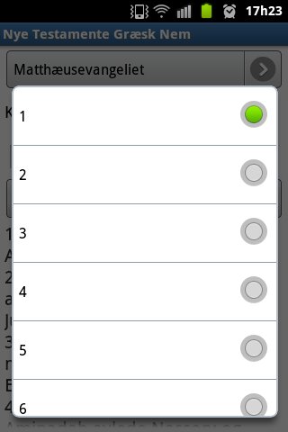 Nye Testamente Gr&aelig;sk Nem截图2