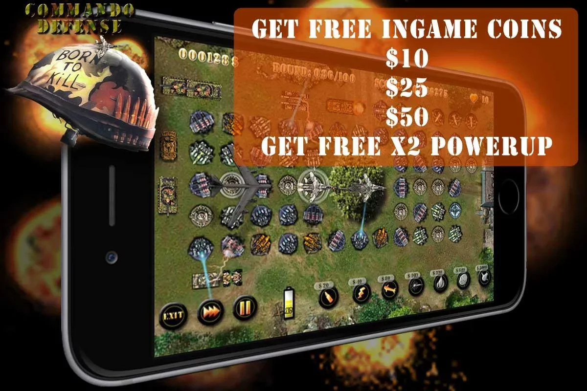 Commando Tower Defense HD截图2