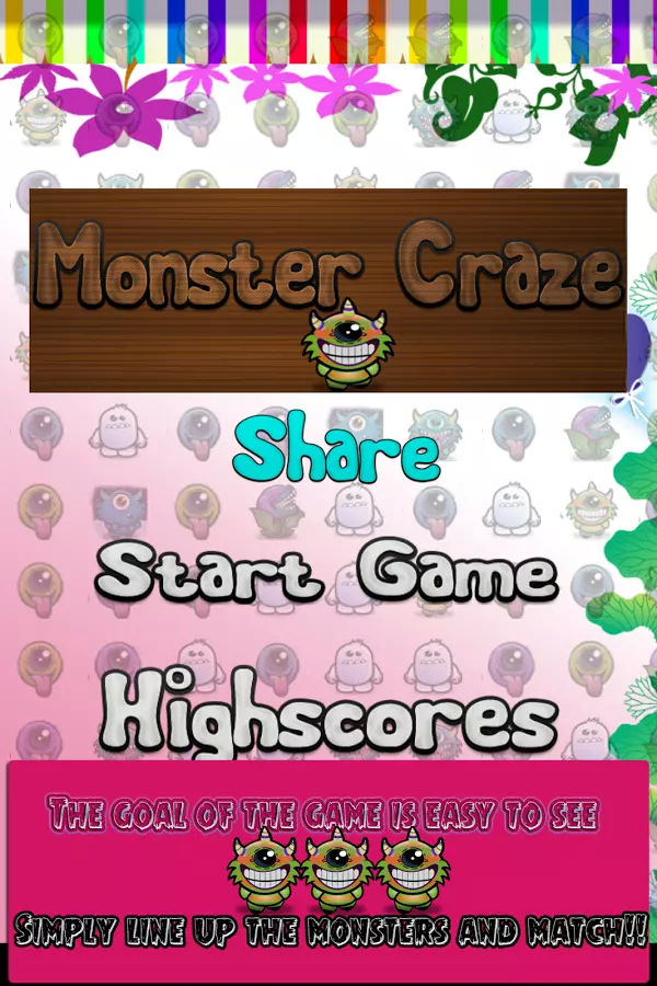 Monster Craze - Swipe to Match截图1