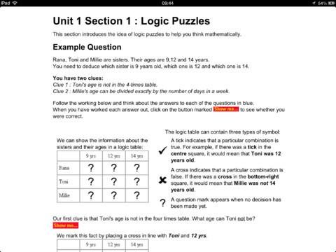 Mastering Mathematics截图2