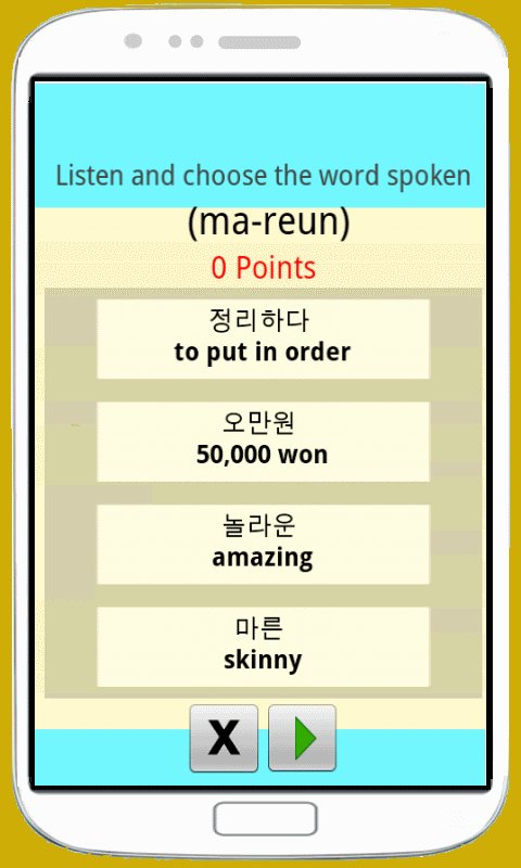 Learn Korean Words StepByStep截图2
