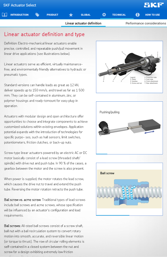 SKF Actuator Select截图5