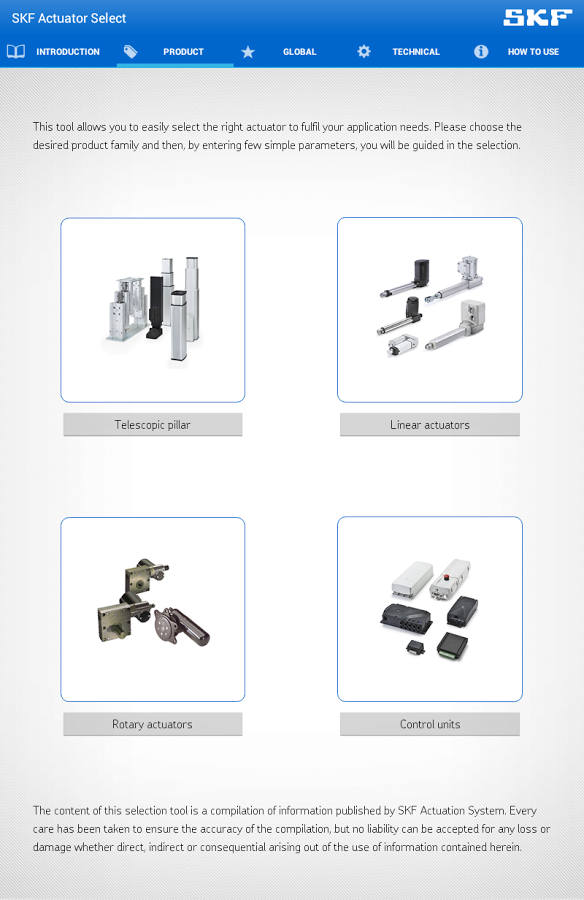 SKF Actuator Select截图2