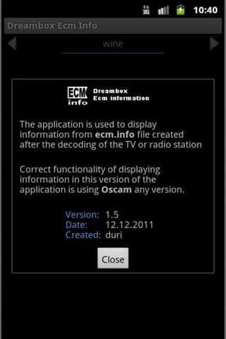 Dreambox Ecm Info截图3
