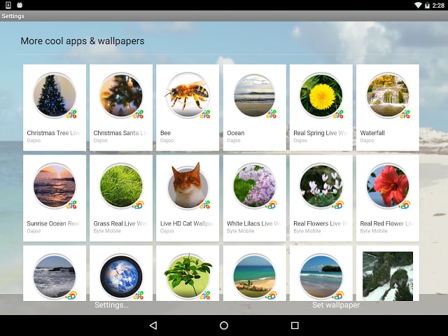 Sandy Beach Live Wallpaper截图3