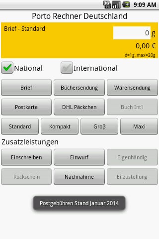 德国邮资计算器 Germany Postage Calculator截图8