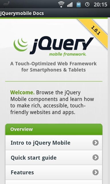 jQuery mobile  Docs截图3