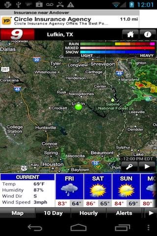 KTRE 9 StormTracker Weather截图3