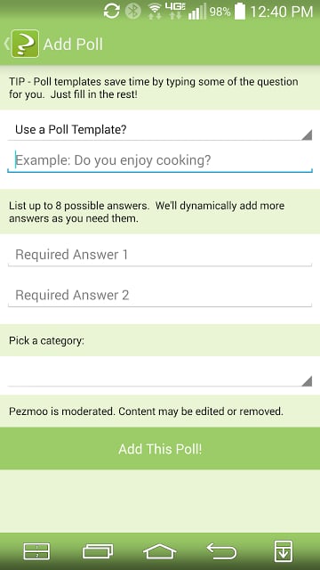 Pezmoo Polls截图8