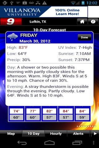 KTRE 9 StormTracker Weather截图7