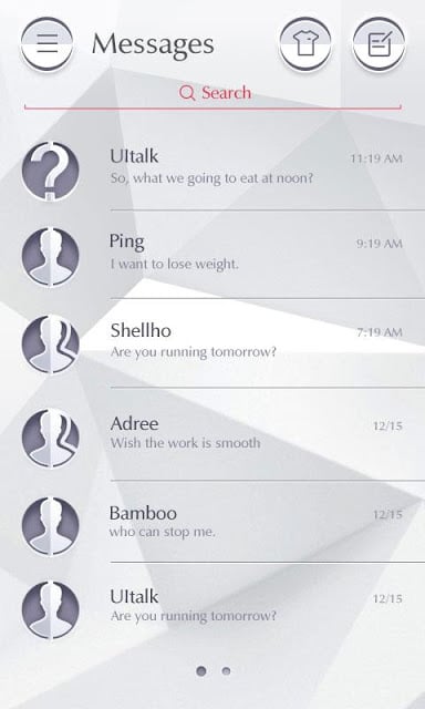 (FREE) GO SMS PRO PURE THEME截图9