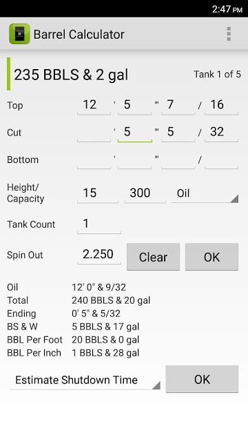 Barrel Calculator截图5