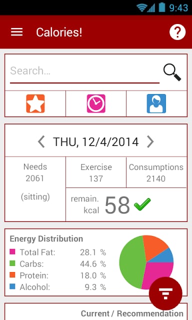 Calorie counter - Calories!截图4