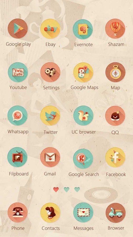 She&amp;He Hola Launcher Theme截图6